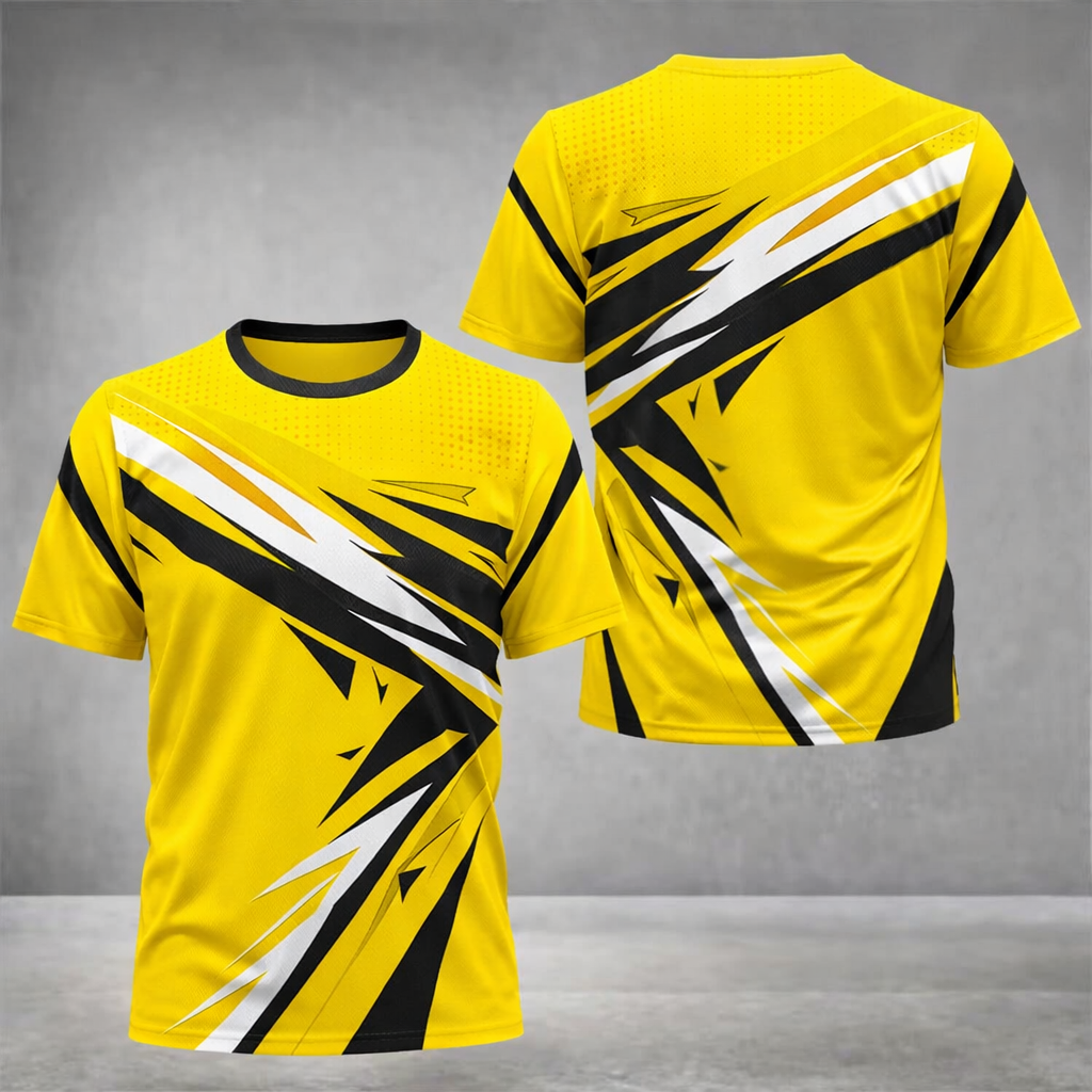 Yellow Lightning Sports T-Shirt
